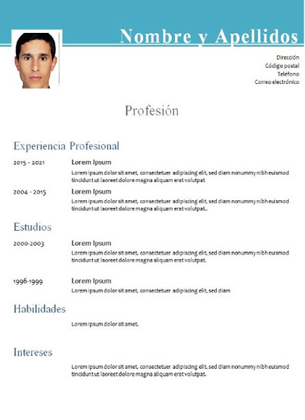 plantilla currículum ecólogo